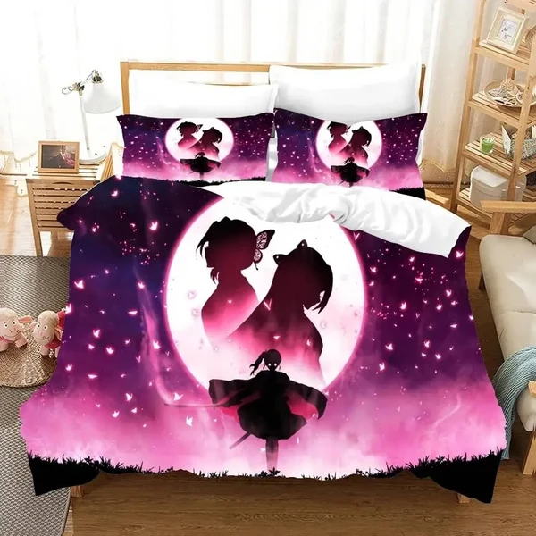 Enhanced Demon Slayer Anime Shinobu Kocho Quilt Cover Modern