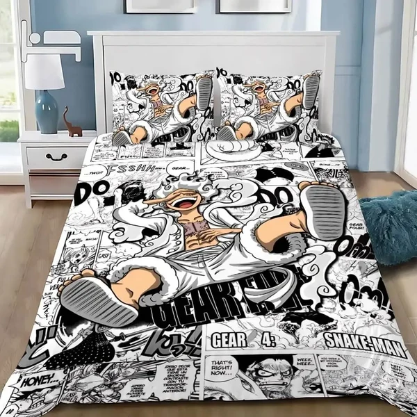 Breathable Anime One Piece Luffy Doona Cover Efficient