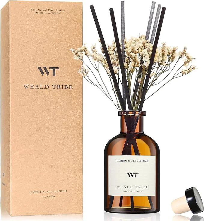 Powerful WEALD TRIBE Flower Reed Diffuser Set Lime Citrus Scent Quality