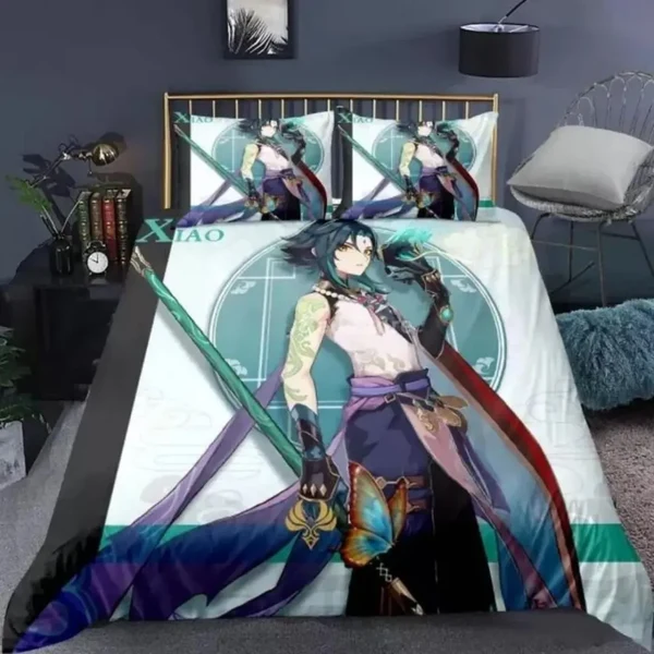 Premium Material Anime Genshin Impact Xiao Quilt Cover Functional