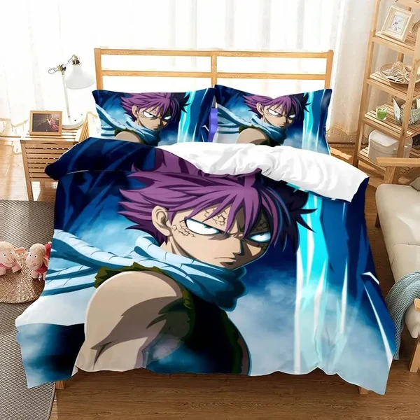 Sustainable Anime Fairy Tail Natsu Dragneel Duvet Cover Flexible
