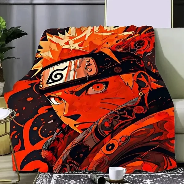 Premium Anime Naruto Uzumaki Throw Blanket Detailed