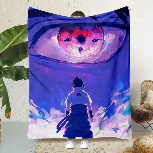 Relaxed Anime Naruto Sasuke Uchiha Throw Blanket Clean