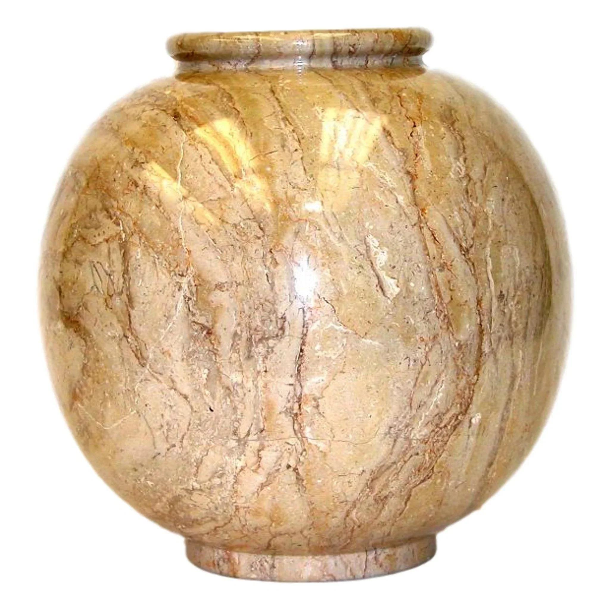 Trendy Sahara Beige Marble Large Vase Top-Quality