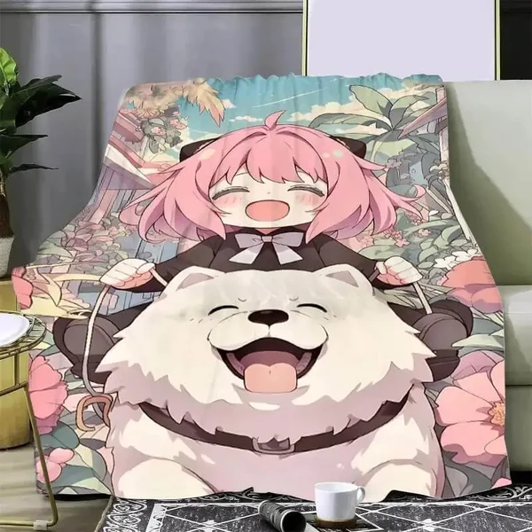 Effective Anime Spy X Family Anya Throw Blanket Relaxed