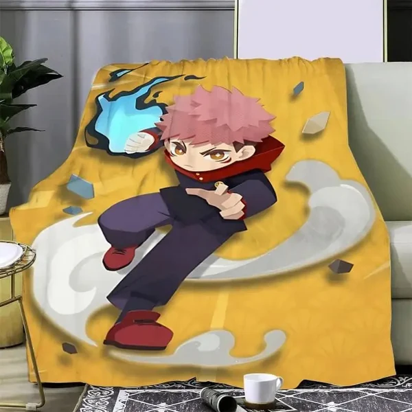 Outstanding Anime Jujutsu Kaisen Yuji Itadori Throw Blanket Trusted