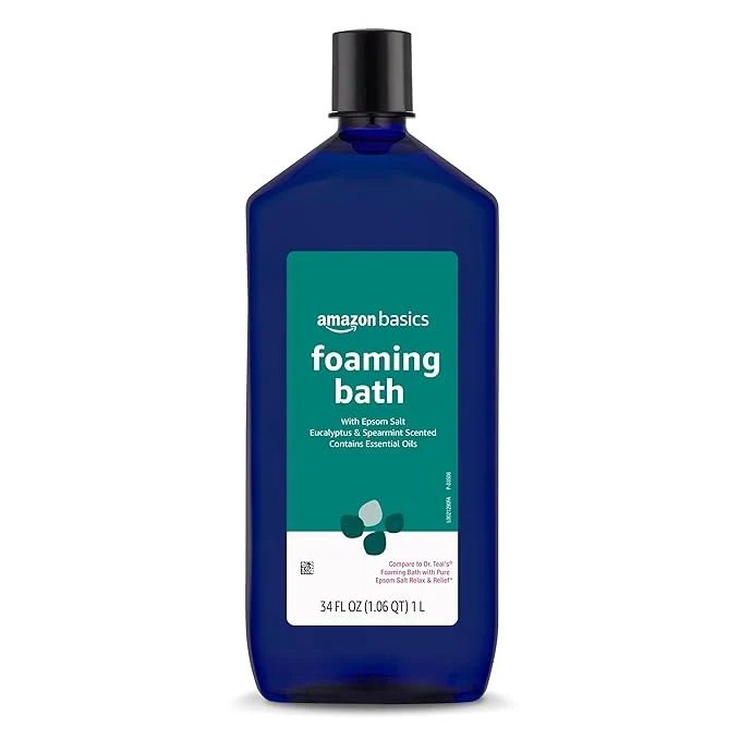 Secure Amazon Basics Eucalyptus Spearmint Scented Foaming Bath Pure