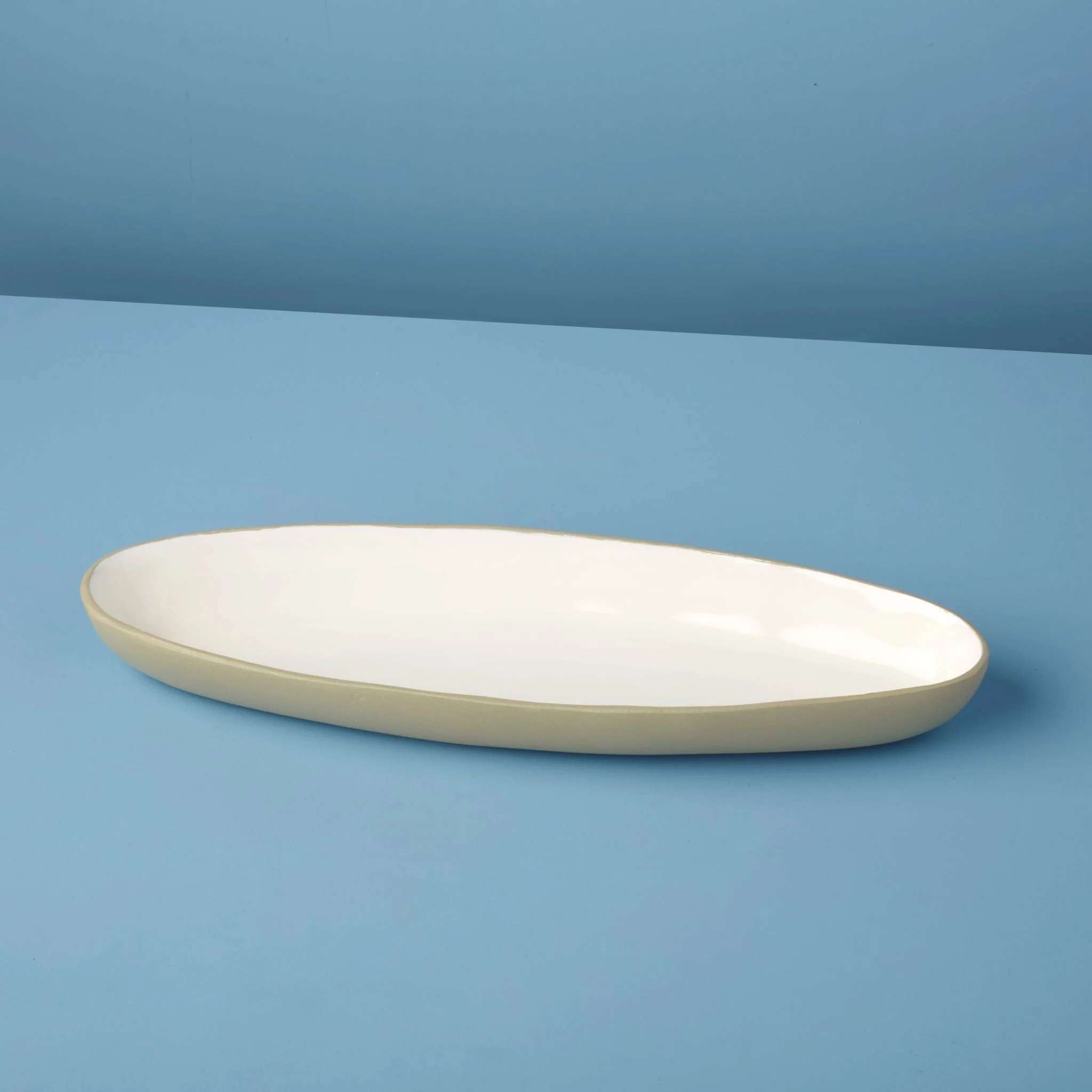 Authentic Easton Oval Dish Dove Versatile