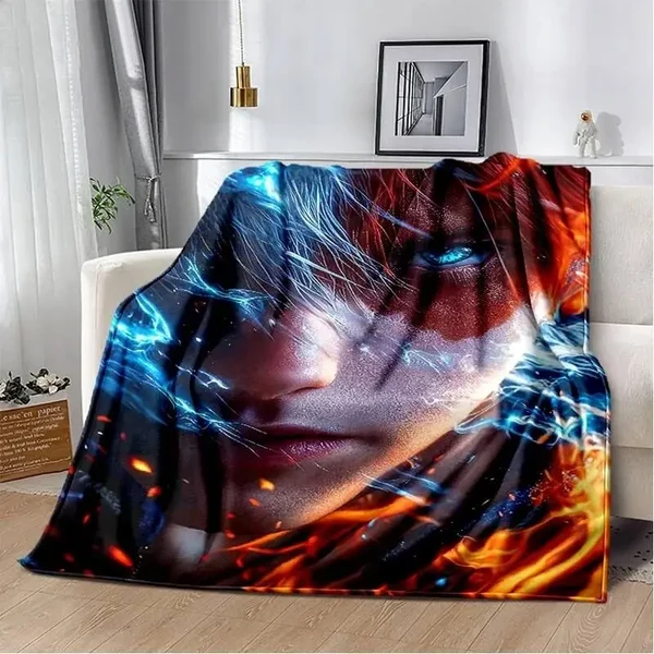 Durable My Hero Academia Shoto Todoroki Throw Blanket Smart
