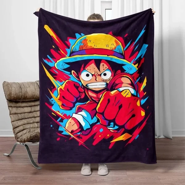 Artisan One Piece Anime Luffy Throw Blanket Practical