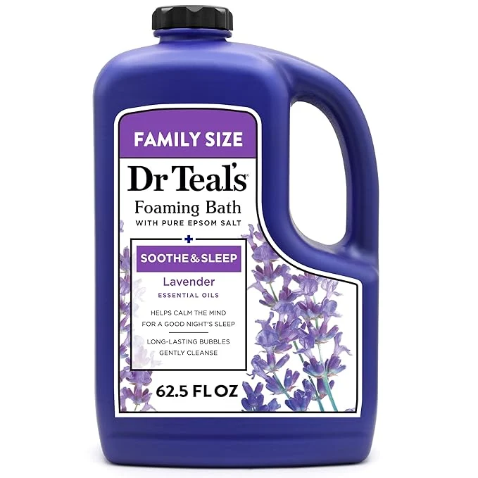 Original Dr Teal’s Foaming Bath with Pure Epsom Salt Soothe Sleep with Lavender Sophisticated