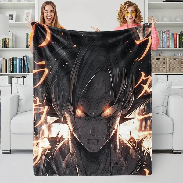 Convenient Anime Dragon Ball Z Goku Throw Blanket Selected
