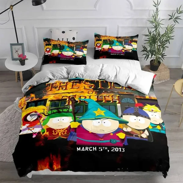 Clean 3D South Park Quilt Cover Traditional