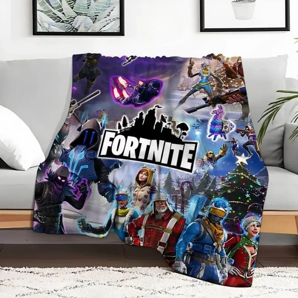 High-Performance Fortnite Game Throw Blanket Traditional