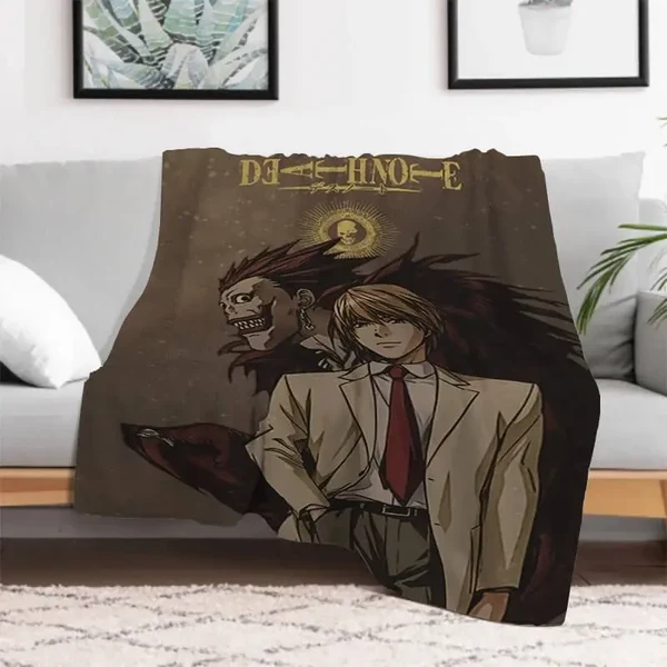 Official Death Note Light Yagami Throw Blanket Top-Quality
