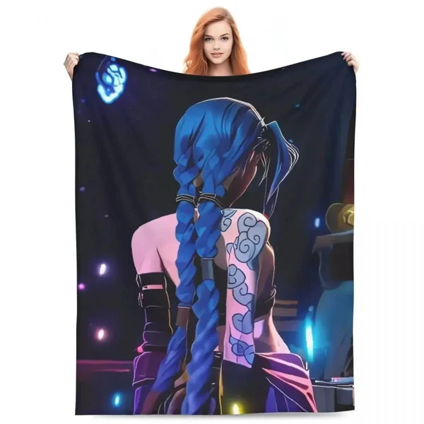 Relaxed Arcane Anime Throw Blanket Top-Quality