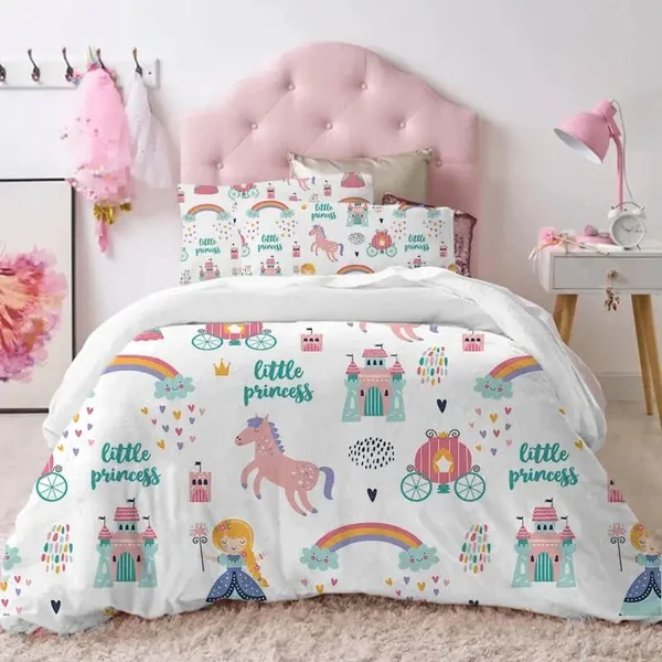 Official Rainbow Unicorn Cartoon Doona Cover Dependable