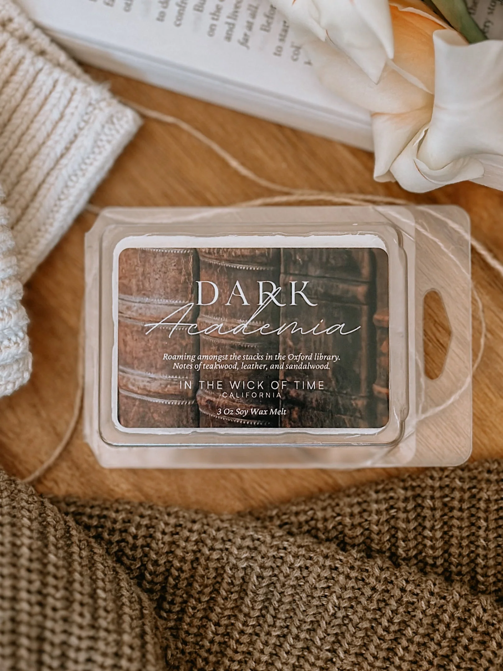 Traditional Dark Academia Wax Melt Stylish