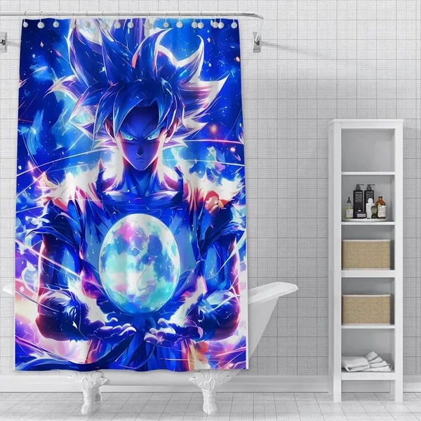 Official Goku Super Saiyan Shower Curtain Powerful