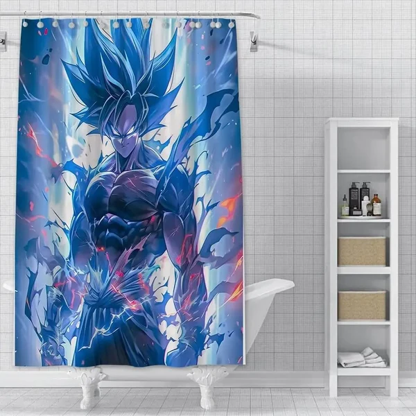 Professional Super Saiyan Goku Shower Curtain Clean