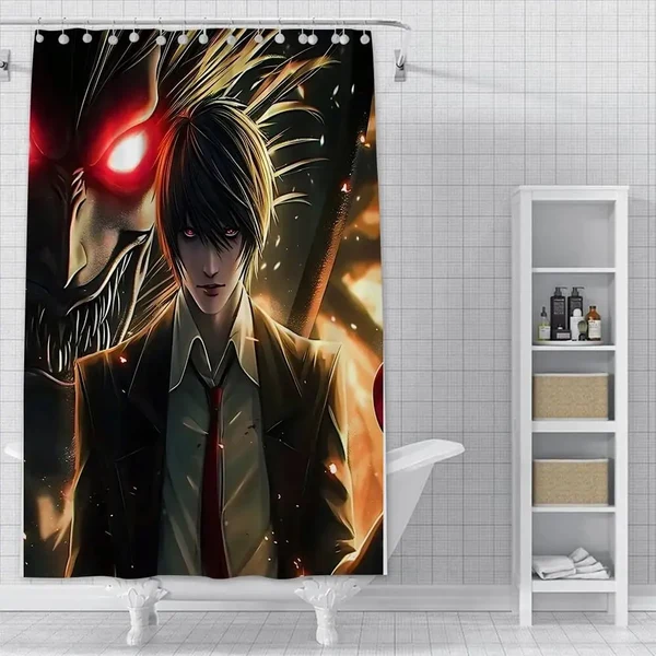 Natural Death Note Light Yagami Shower Curtain Smooth