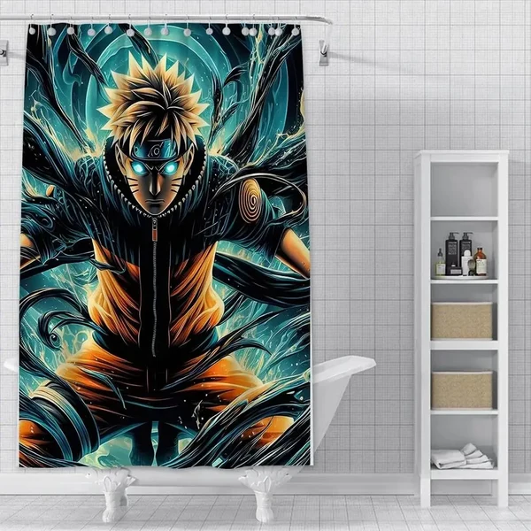 Genuine Naruto Uzumaki Anime Shower Curtain Powerful