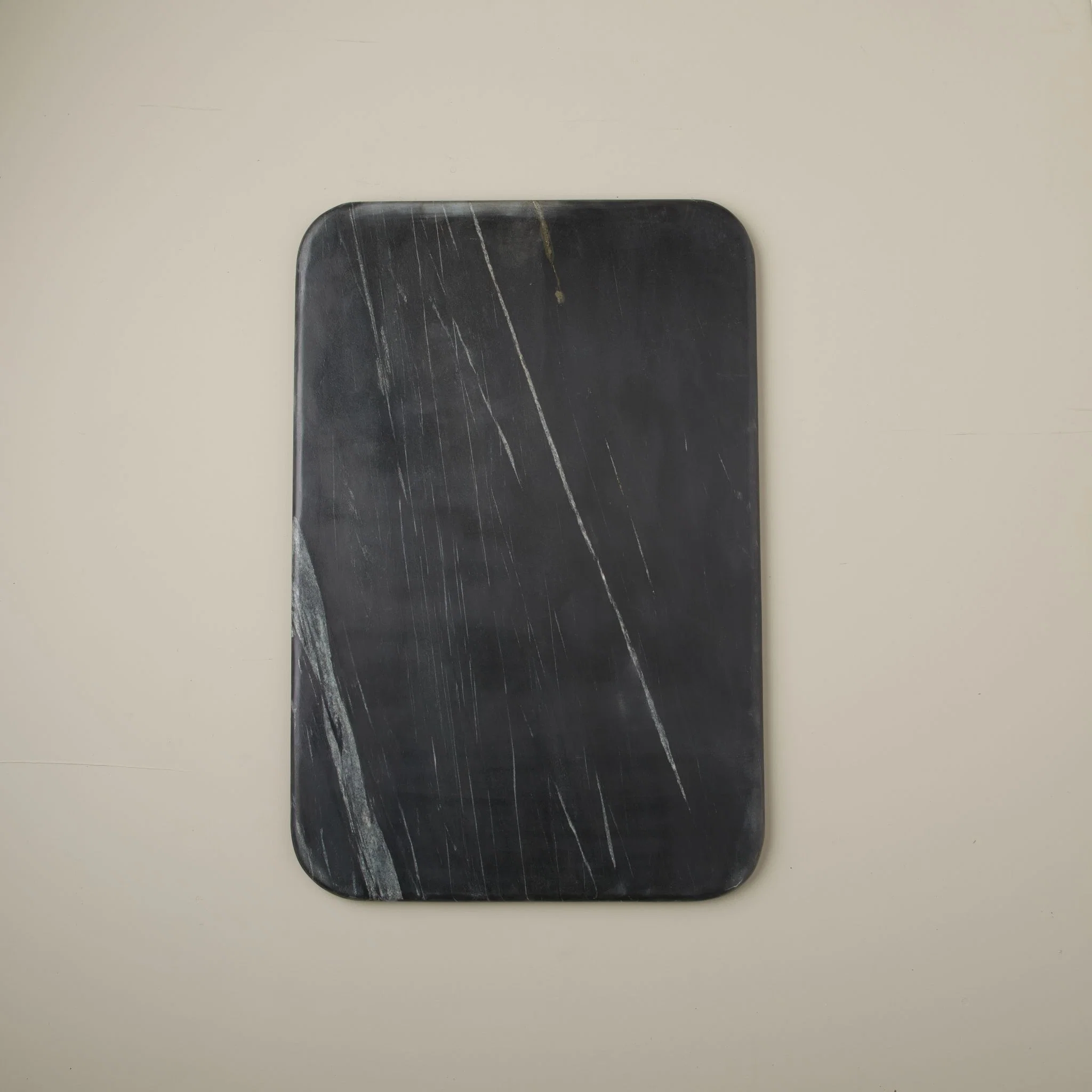 High-Grade rno Black Marble Pastry Slab Large Sophisticated