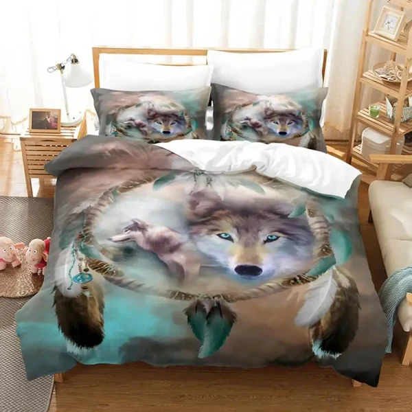 Selected Wolf Dream Catcher Doona Cover Smart