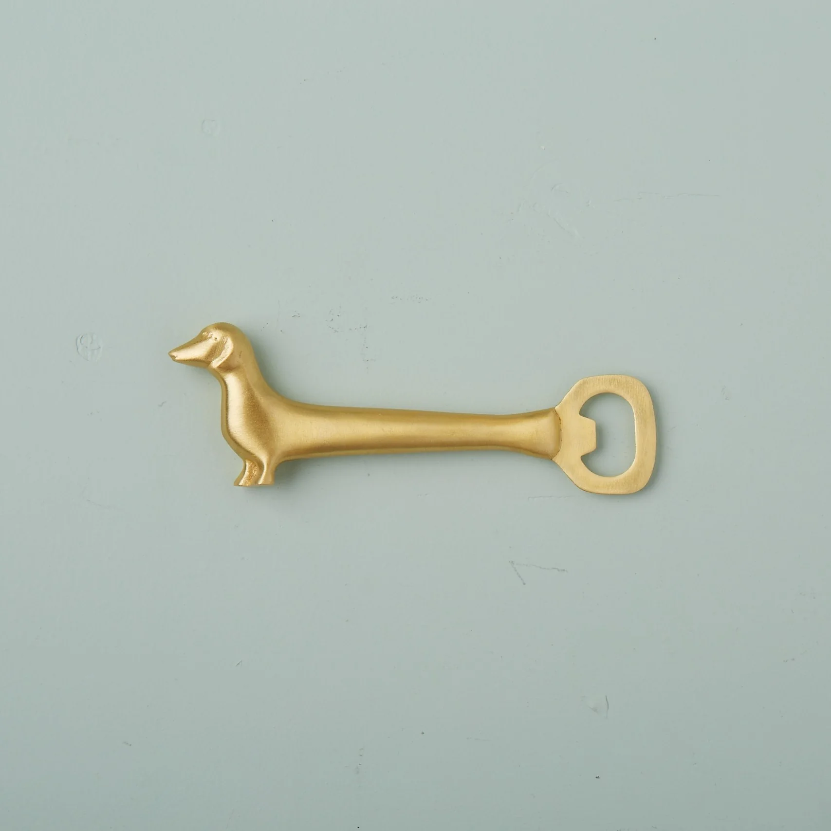 Fashionable Gold Whimsical Bottle Opener Dog Fast