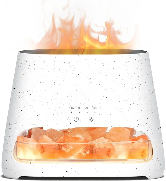 Sustainable SALKING 2-in-1 Himalayan Salt Lamp Ultrasonic Essential Oil Diffuser Reusable