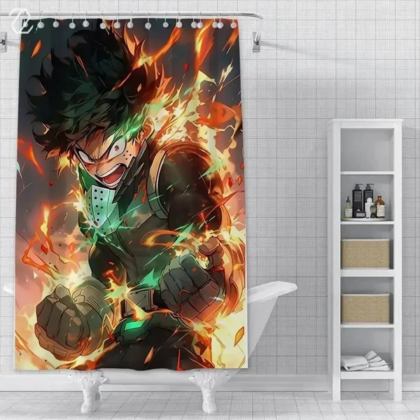 Excellent Izuku Midoriya Deku Shower Curtain Official