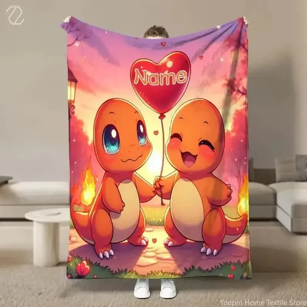 Original Design Custom Cartoon Throw Blanket Traditional