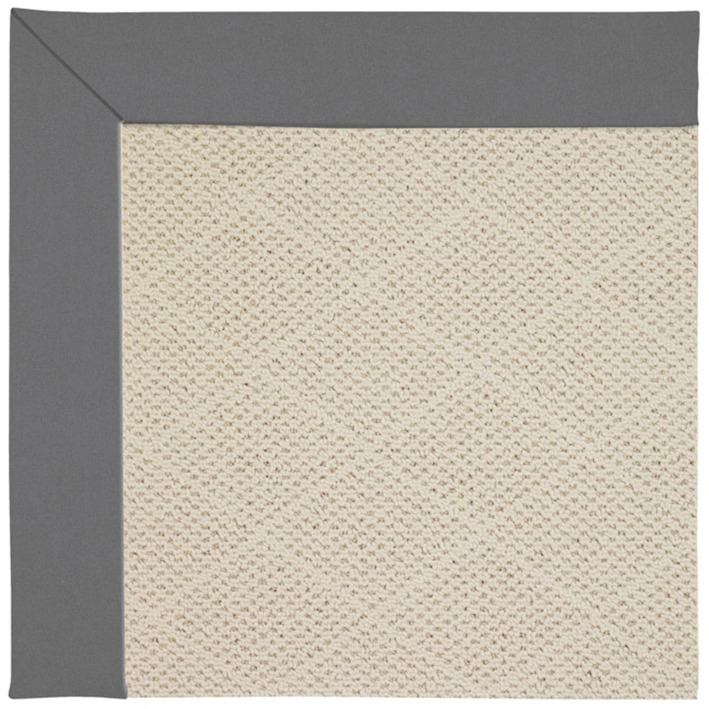 Original Creative Concepts Rug – White Wicker Canvas Charcoal Relaxed