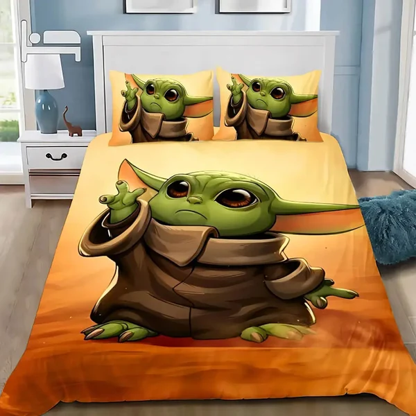Premium Star Wars Baby Yoda Duvet Cover Smooth