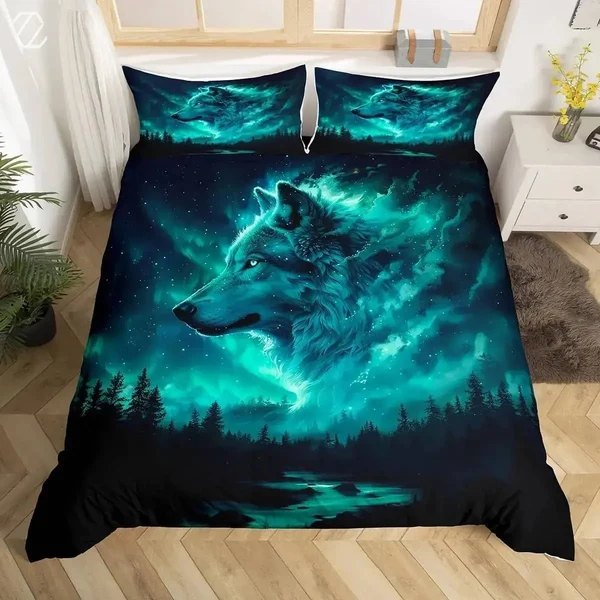 Exclusive Wolf Galaxy Doona Cover Sophisticated