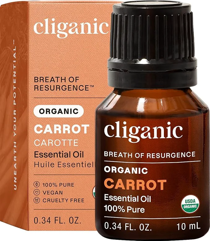 Specialty Cliganic Carrot Seed Essential Oil Pure Natural Innovative