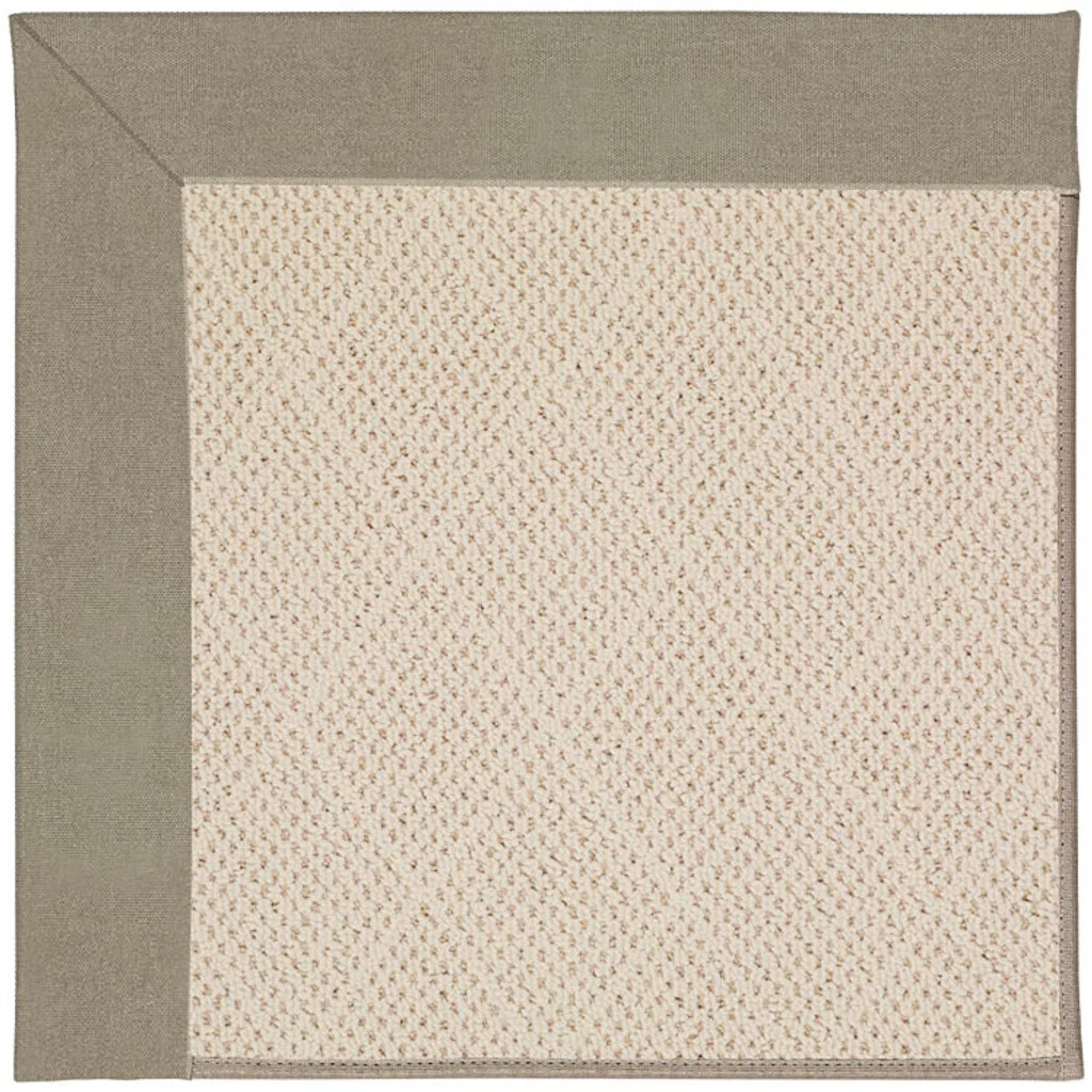 Eco-Friendly Creative Concepts Rug – White Wicker Canvas Taupe Enhanced