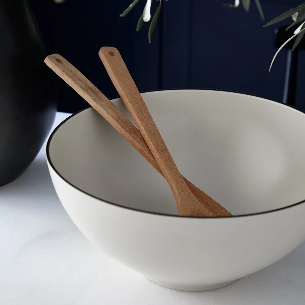 First-Class Augusta Serving bowl Natural with Black Sustainable