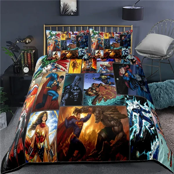 Relaxed Justice League Heroes Bedding Set Fast