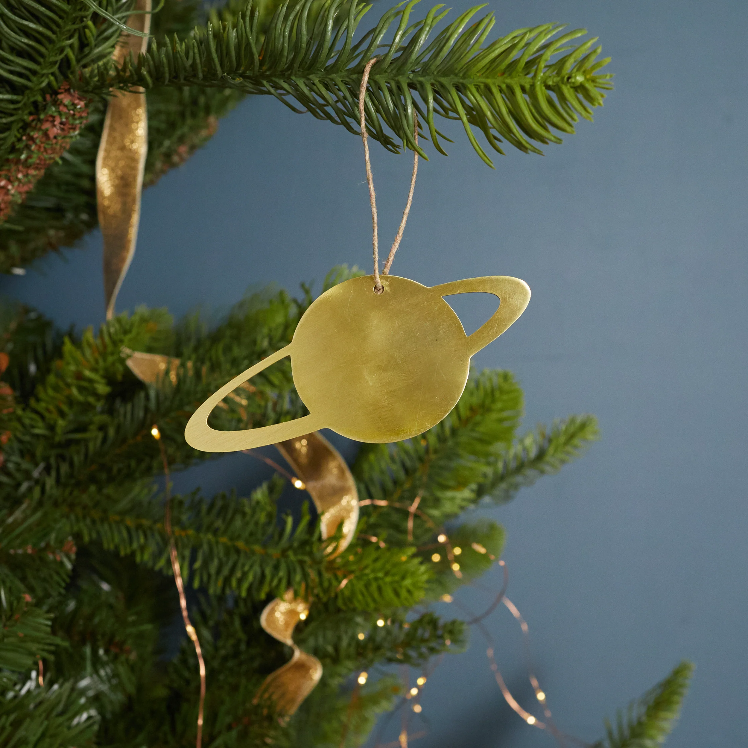 Safe Gold Stencil Ornament Saturn Smooth