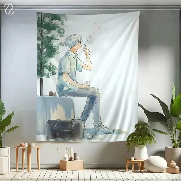 World-Class Jujutsu Kaisen Satoru Gojo Unique Tapestry Comfortable
