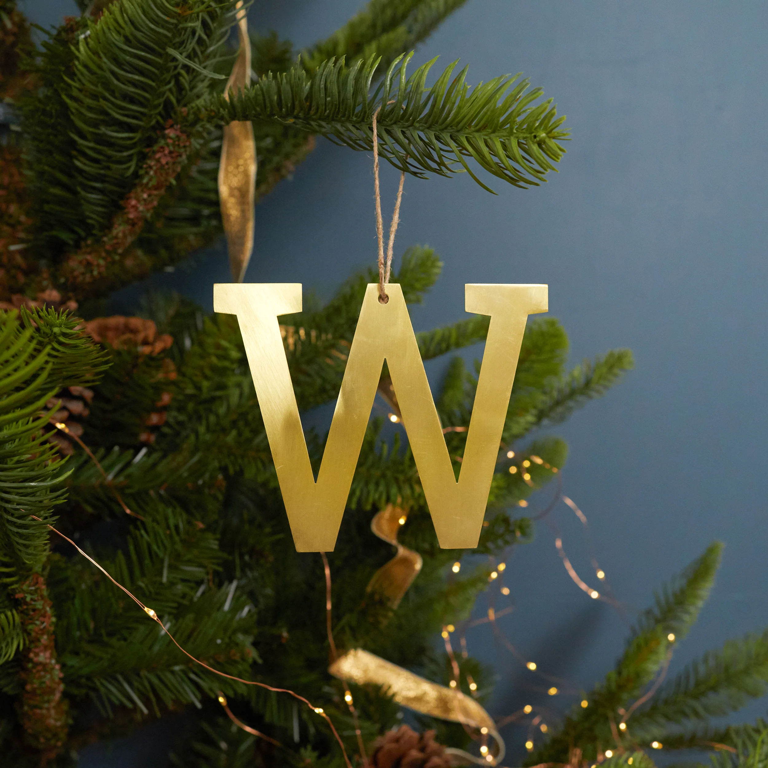 Artisan Gold Letter Ornament W Dependable
