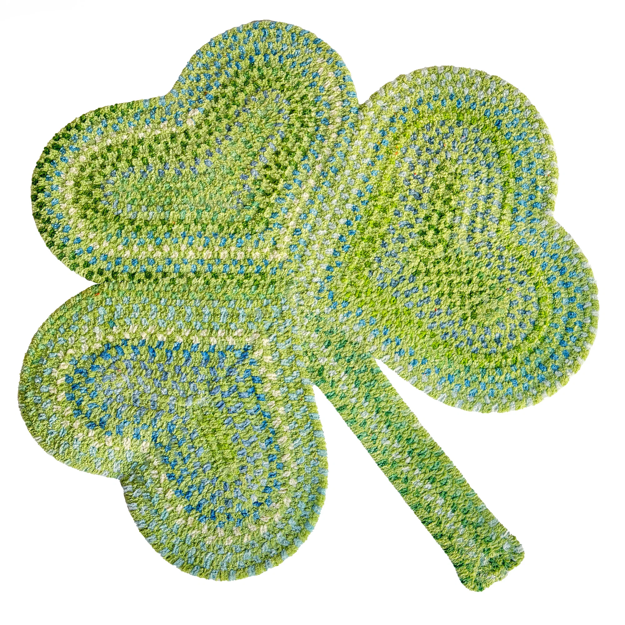 Green Happy Holidays Rug – St. Patrick 39 s Clover Reusable