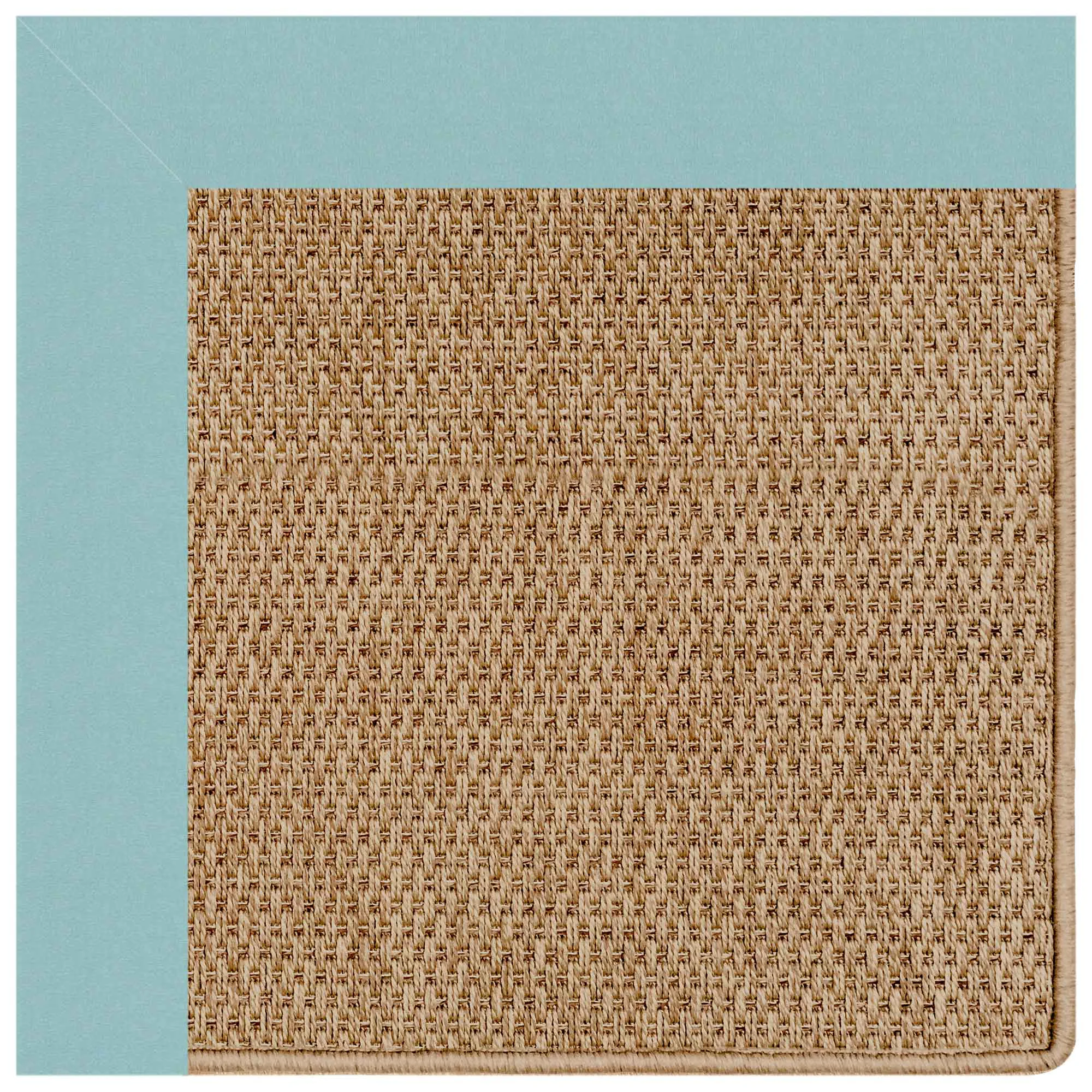 Optimized Islamorada Rug – Basketweave Canvas Aquatic Versatile