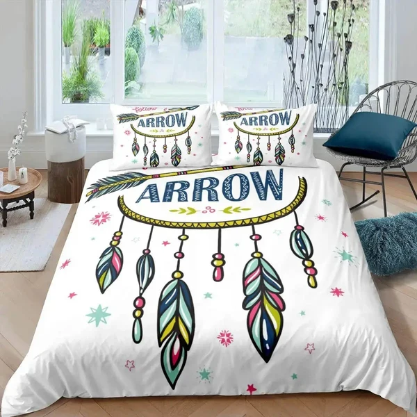 Easy-to-Use Arrow Dream Catcher Duvet Cover Convenient