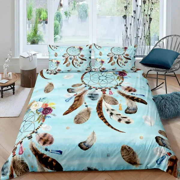 User-Friendly Floral Dreamcatcher Doona Cover Minimalist