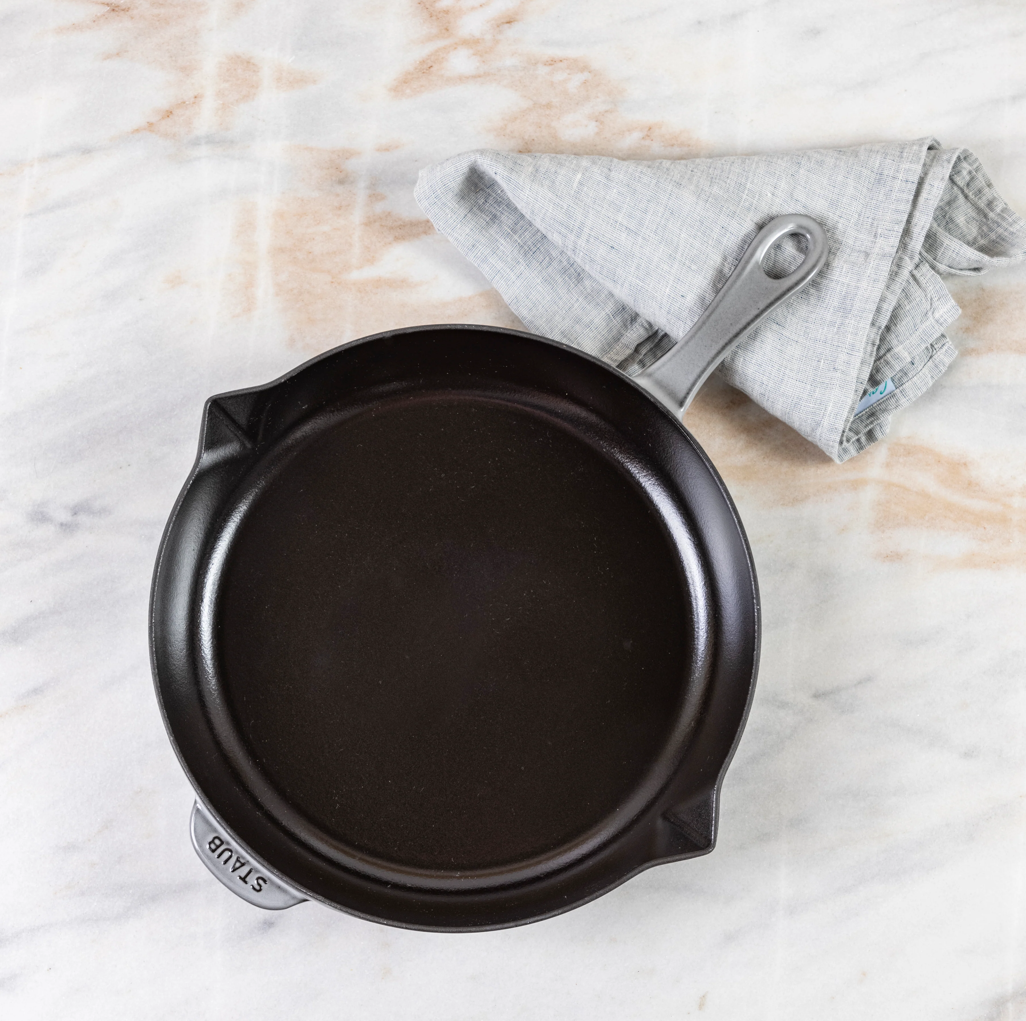 Detailed Staub Fry Pan 12 quot Graphite Grey Original