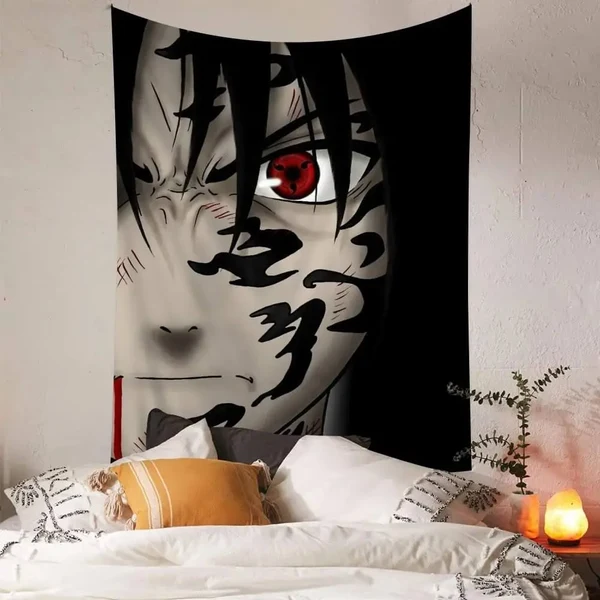 Fast Sasuke Uchiha Flag Tapestry Detailed