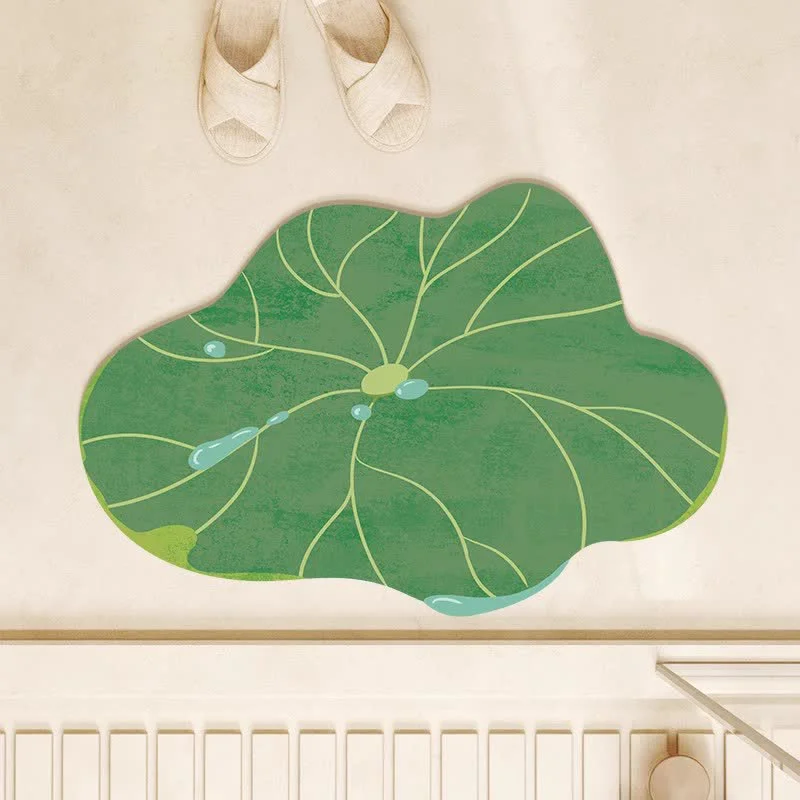High-Quality Ownkoti Rustic Water Drop Lotus Leaf Mat Fashionable