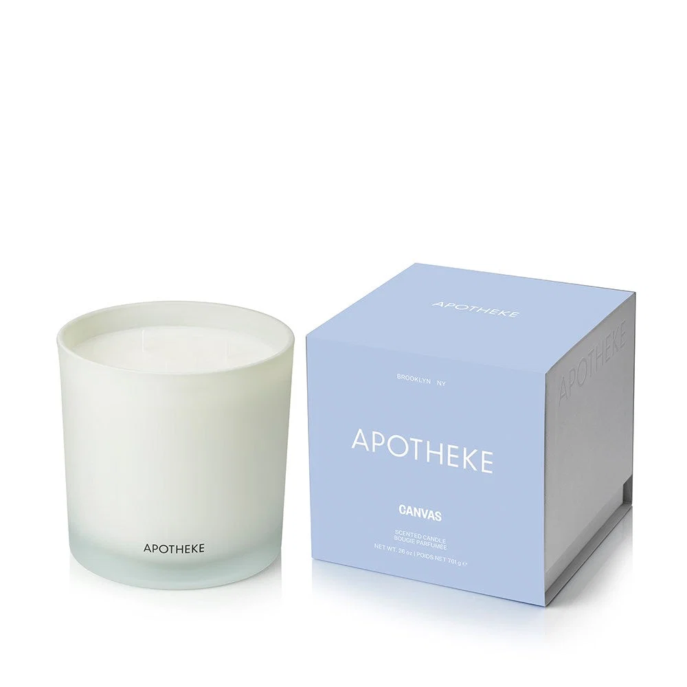 Practical Canvas 3-Wick Candle Durable